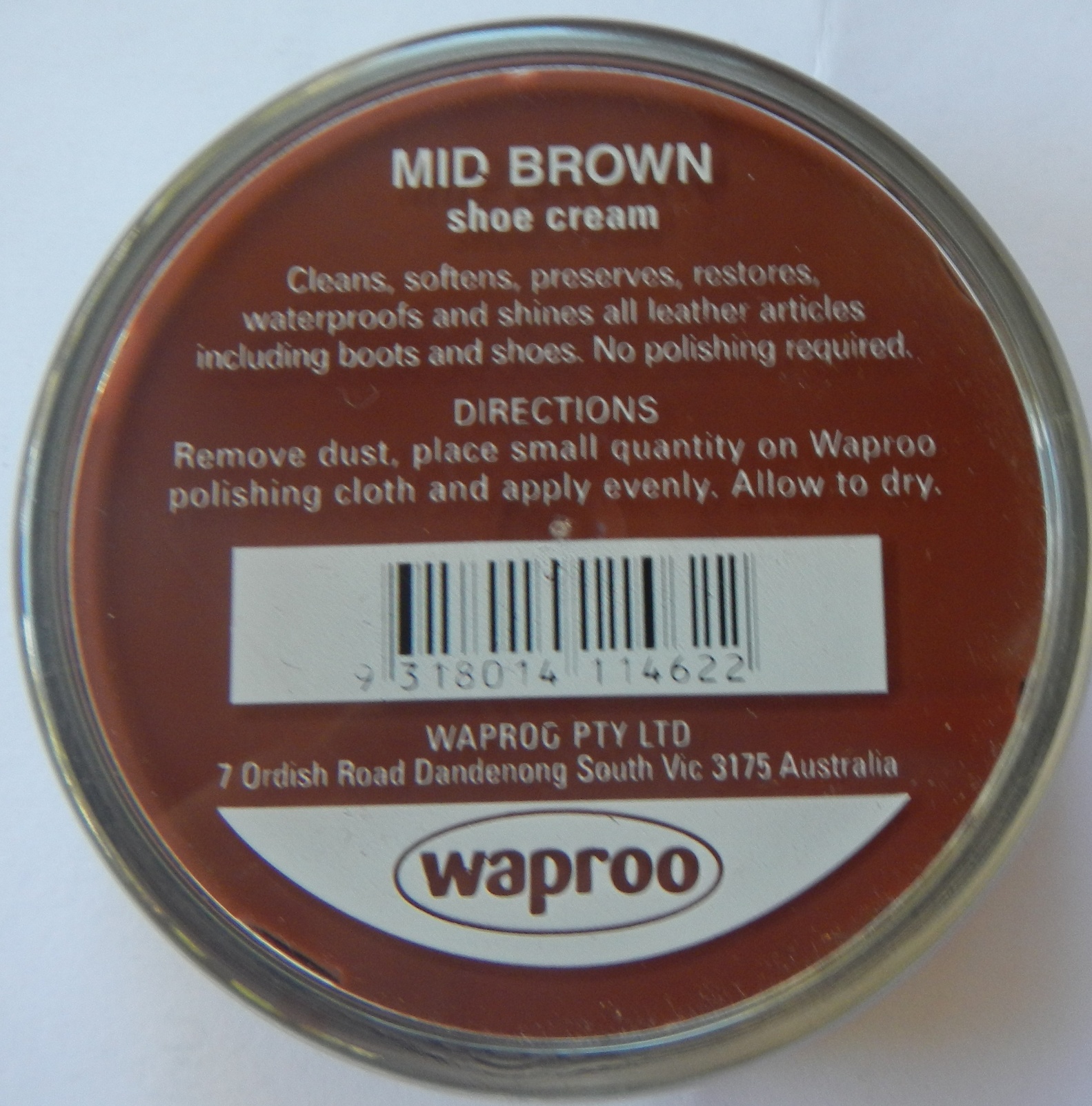 Waproo Shoe Cream Mid Brown Waproo Mid Brown Polish Waproo Shoe Cream Waproo Boot Cream Waproo Hand Bag Cream Waproo Hand Bag Polish